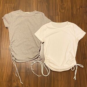 Heart Hips bundle of 2 side tie shirts Large